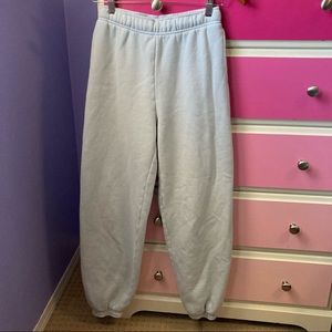 Tna Aritzia cozy fleece mega light blue sweatpants